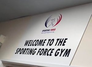 The Sporting Force Gym signage
